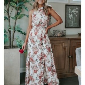 Magnolia Boutique high next halter dress
